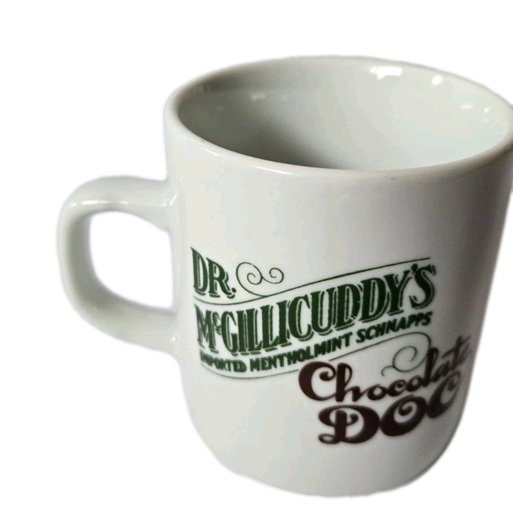 Dr MCGILLICUDDYS Imported Menthal Mint Schnapps Chocolate Doc Coffee Tea Mug Cup